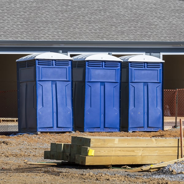 are there any restrictions on what items can be disposed of in the portable toilets in Castle Rock